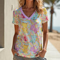 Rainbow Moobaby V-Neck Play Tee