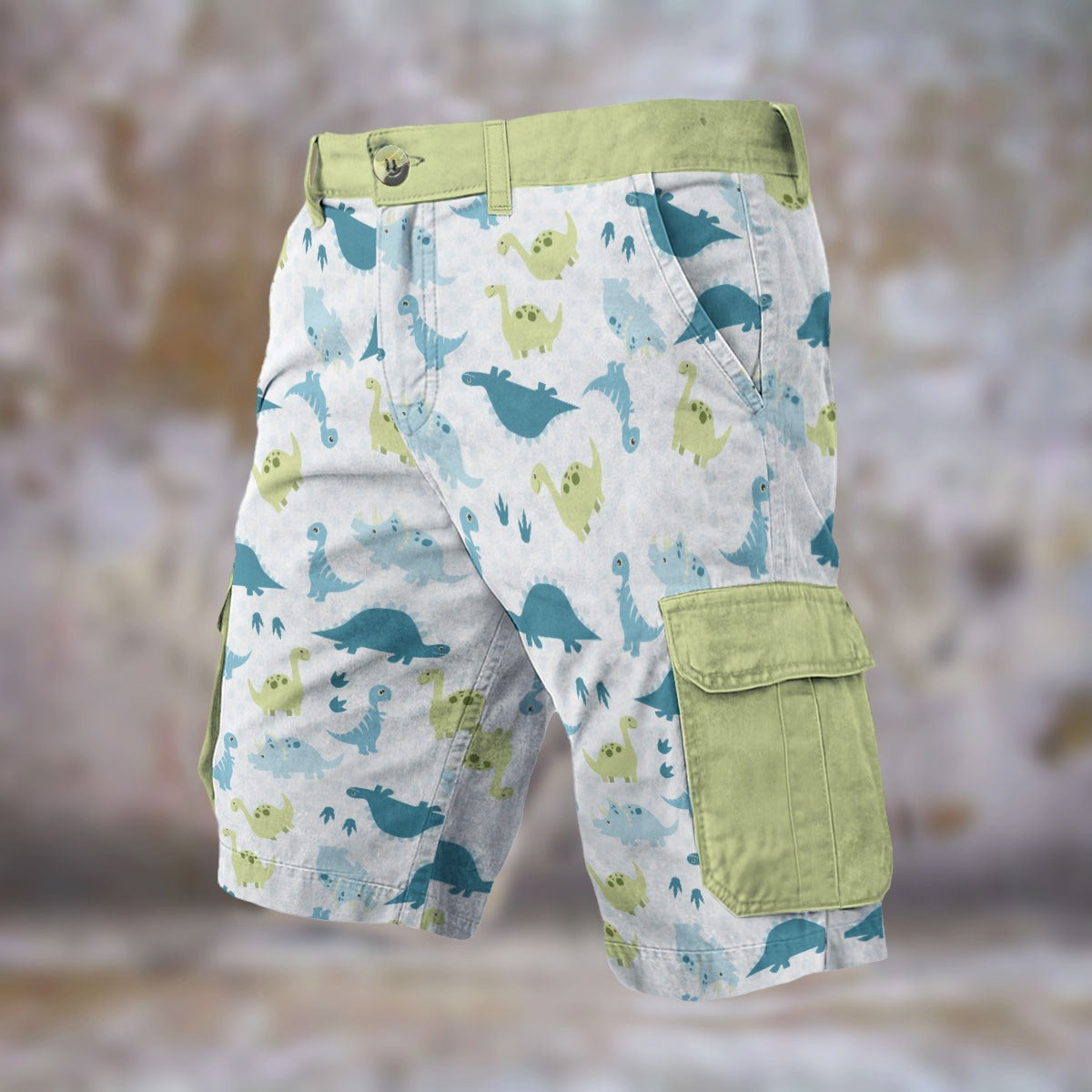Lil Rawr Dinosaur Cargo Play Shorts