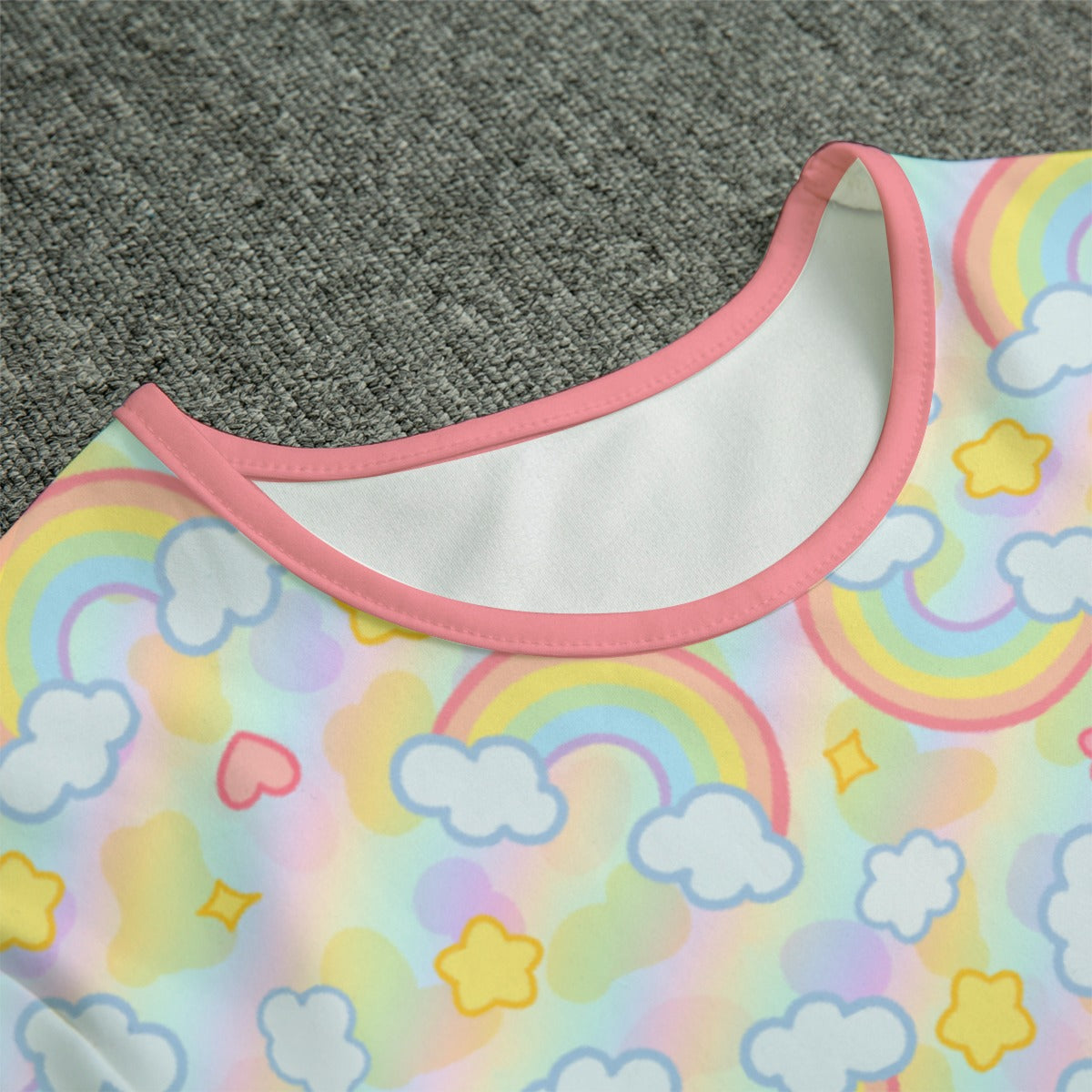 Pastel Rainbow Short Sleeve CuddleSuit