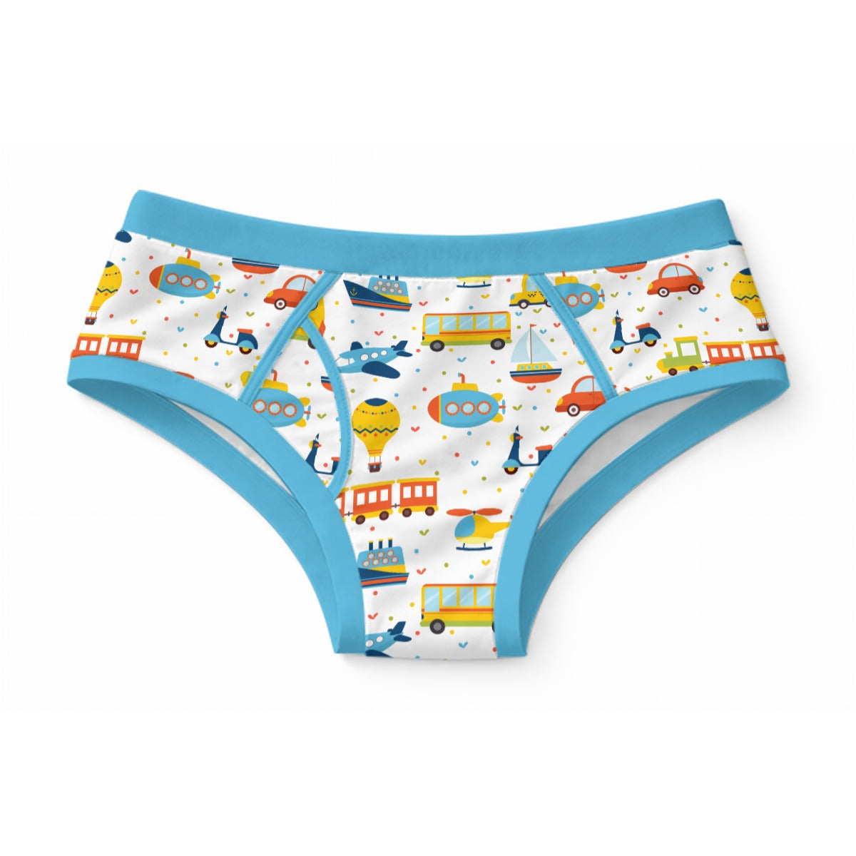 Cute Transportation Cotton Men's Undies