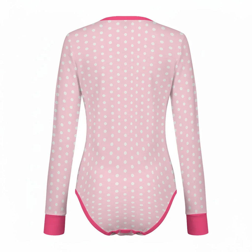 Sweet Cherry Kitty Long Sleeve CuddleSuit