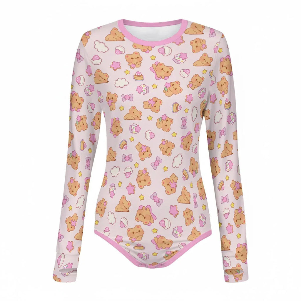 Bearly Adorable Long Sleeve CuddleSuit