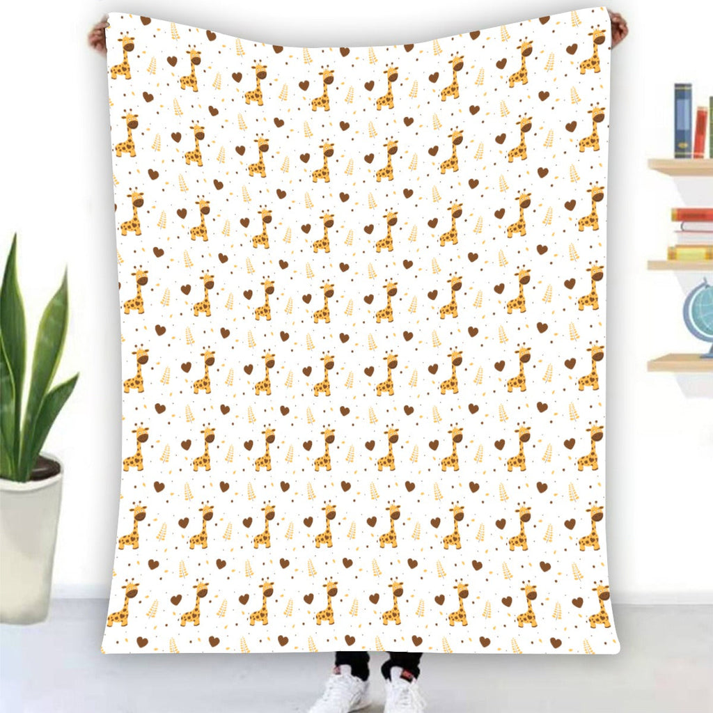 Adorable Giraffe Soft Flannel Blanket