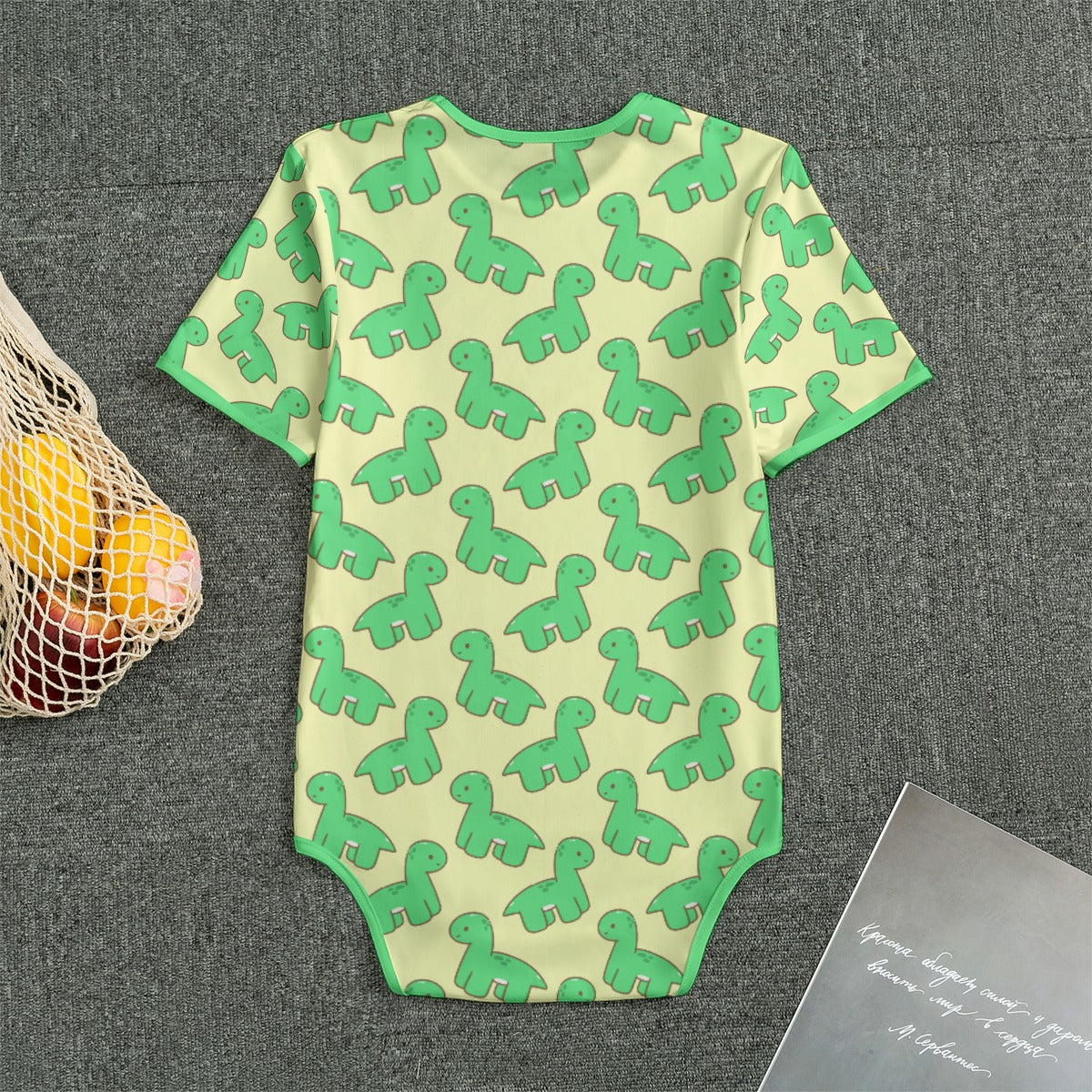 Kawaii Dinosaur Short Sleeve CuddleSuit