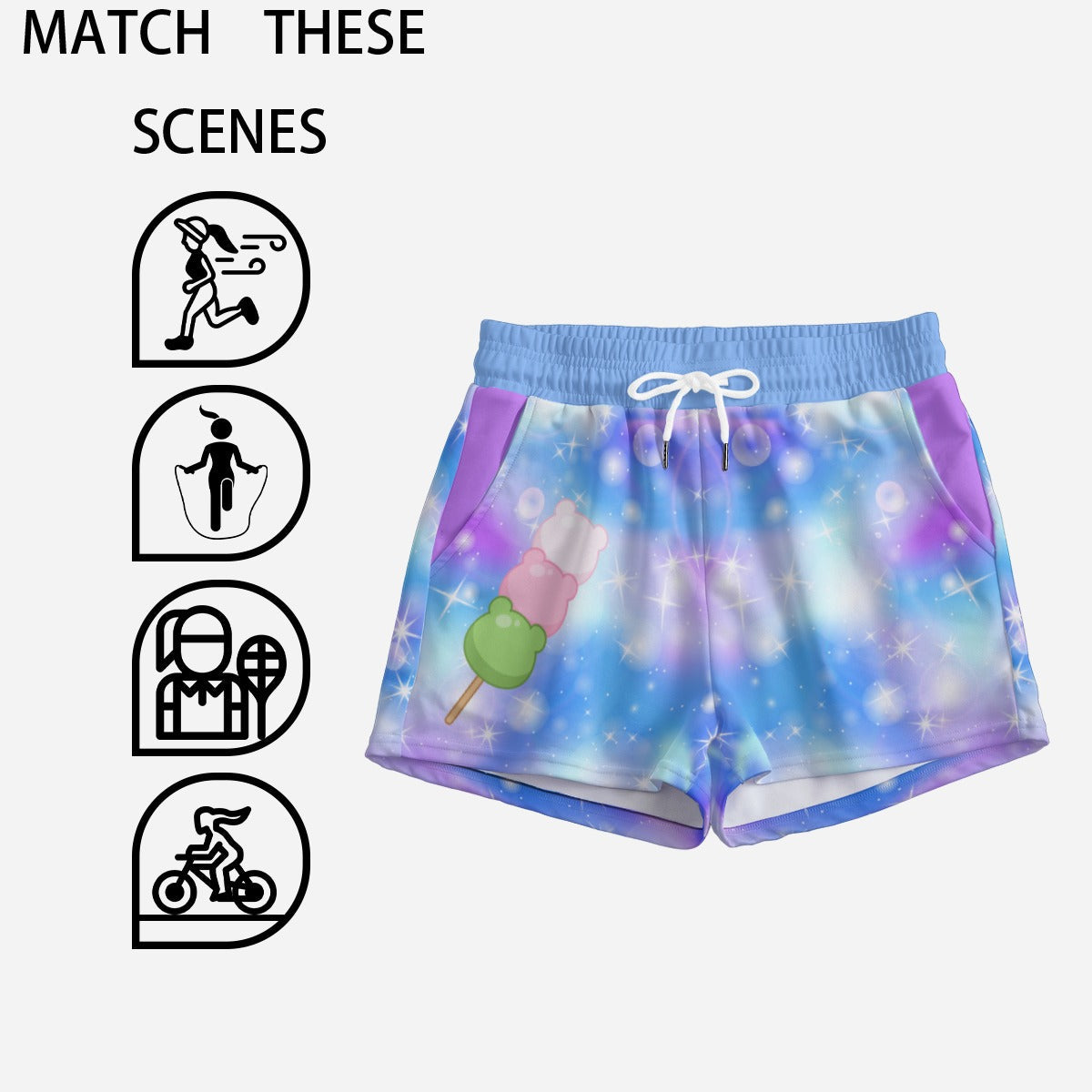 Cosmic Candy Bear Cozy Shorts