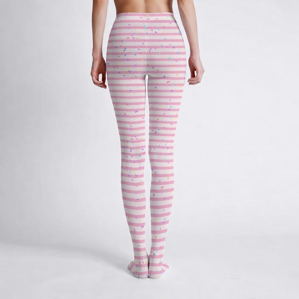 Sweet Sprinkle Stripes Stretch Tights