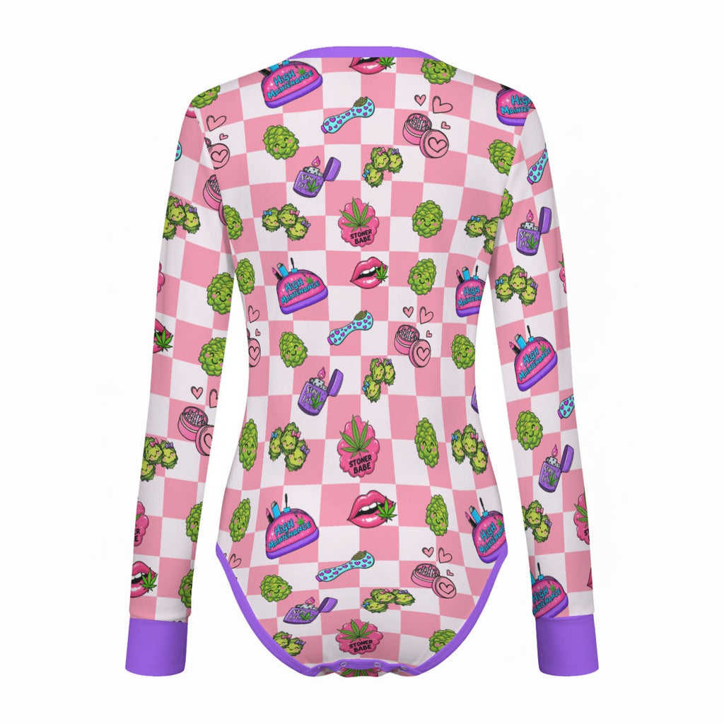 Stoner Babe Long Sleeve CuddleSuit