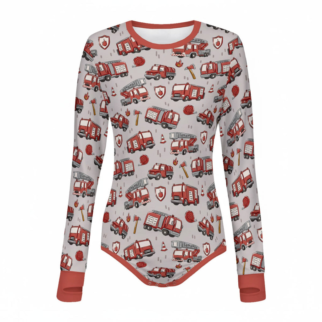 Little Firehouse Long Sleeve CuddleSuit