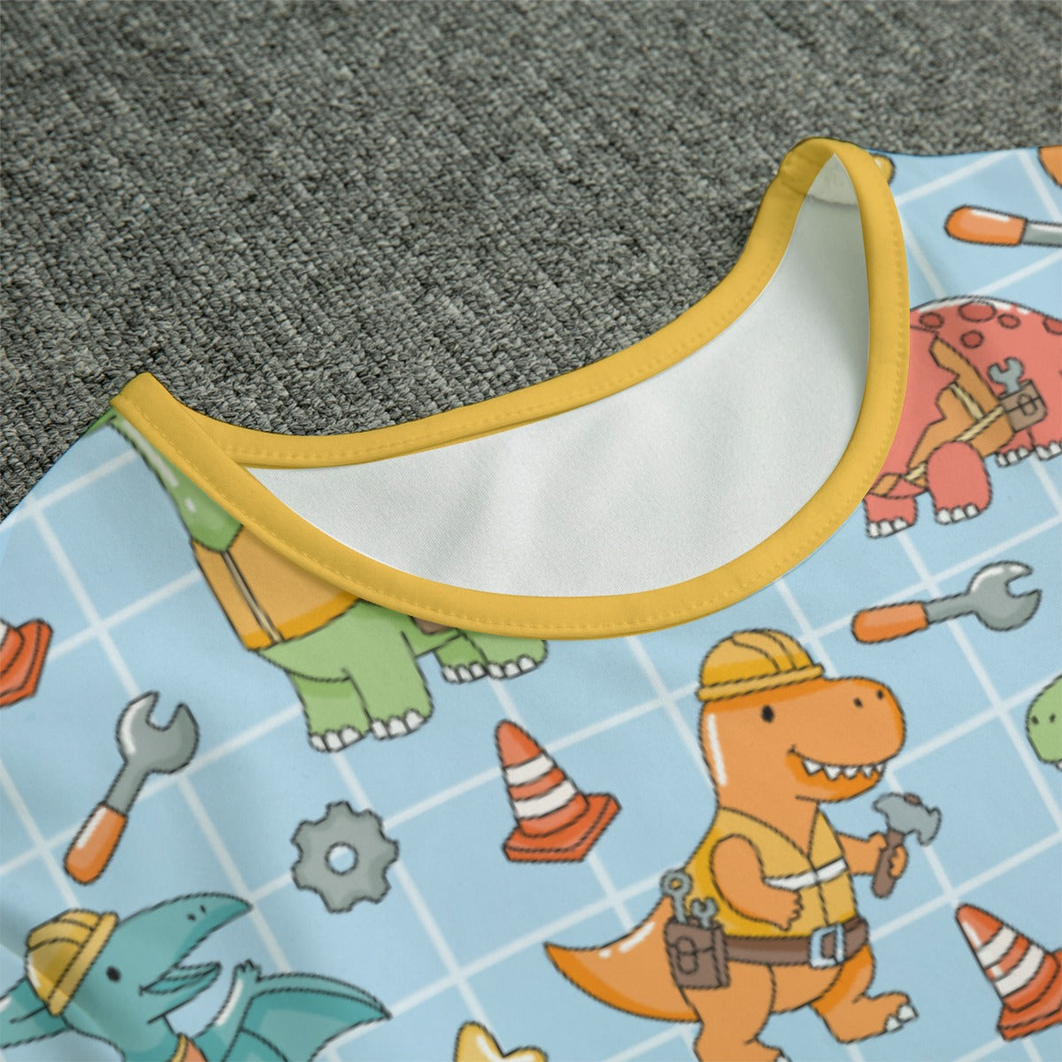 Dino Builders Short Sleeve CuddleSuit