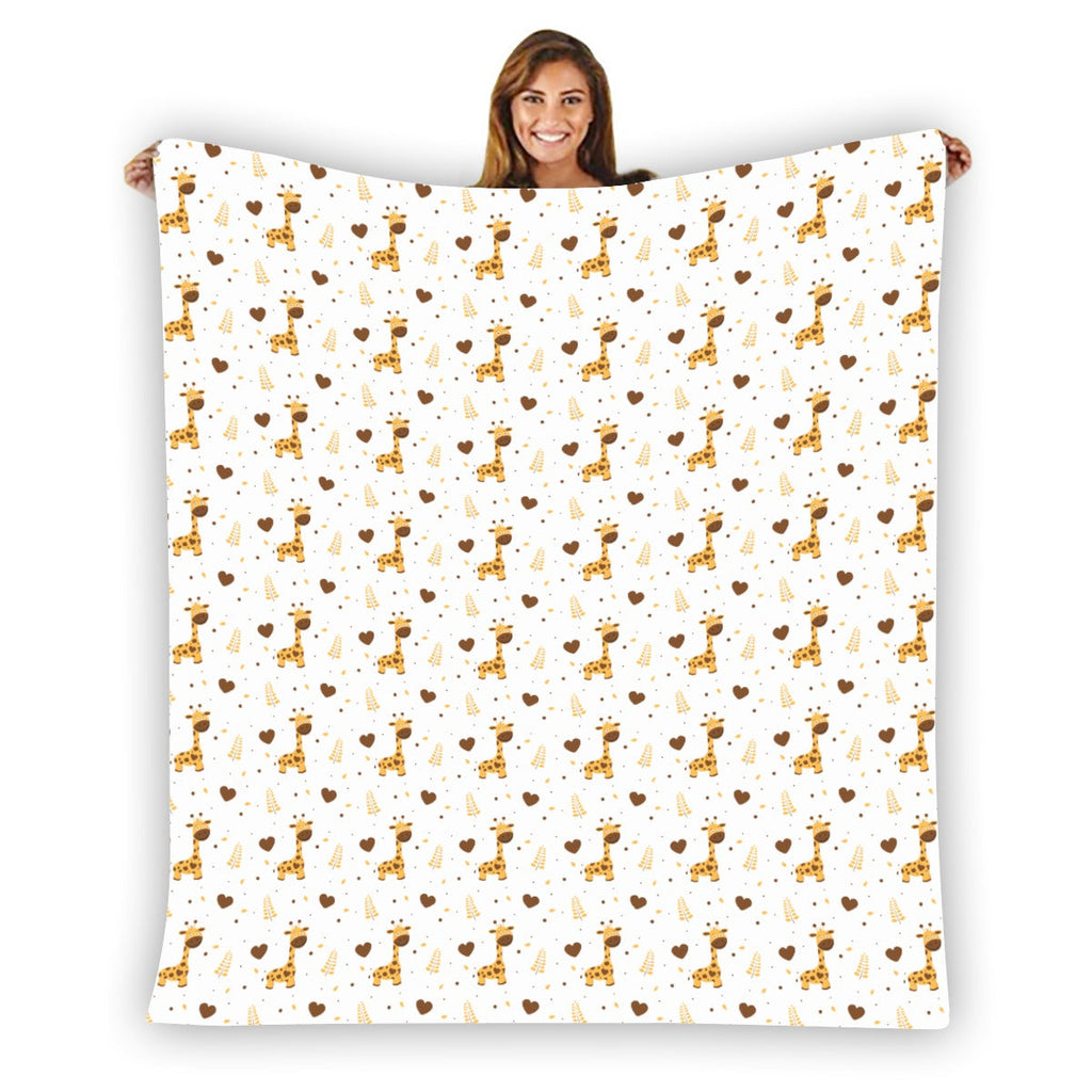 Adorable Giraffe Soft Flannel Blanket