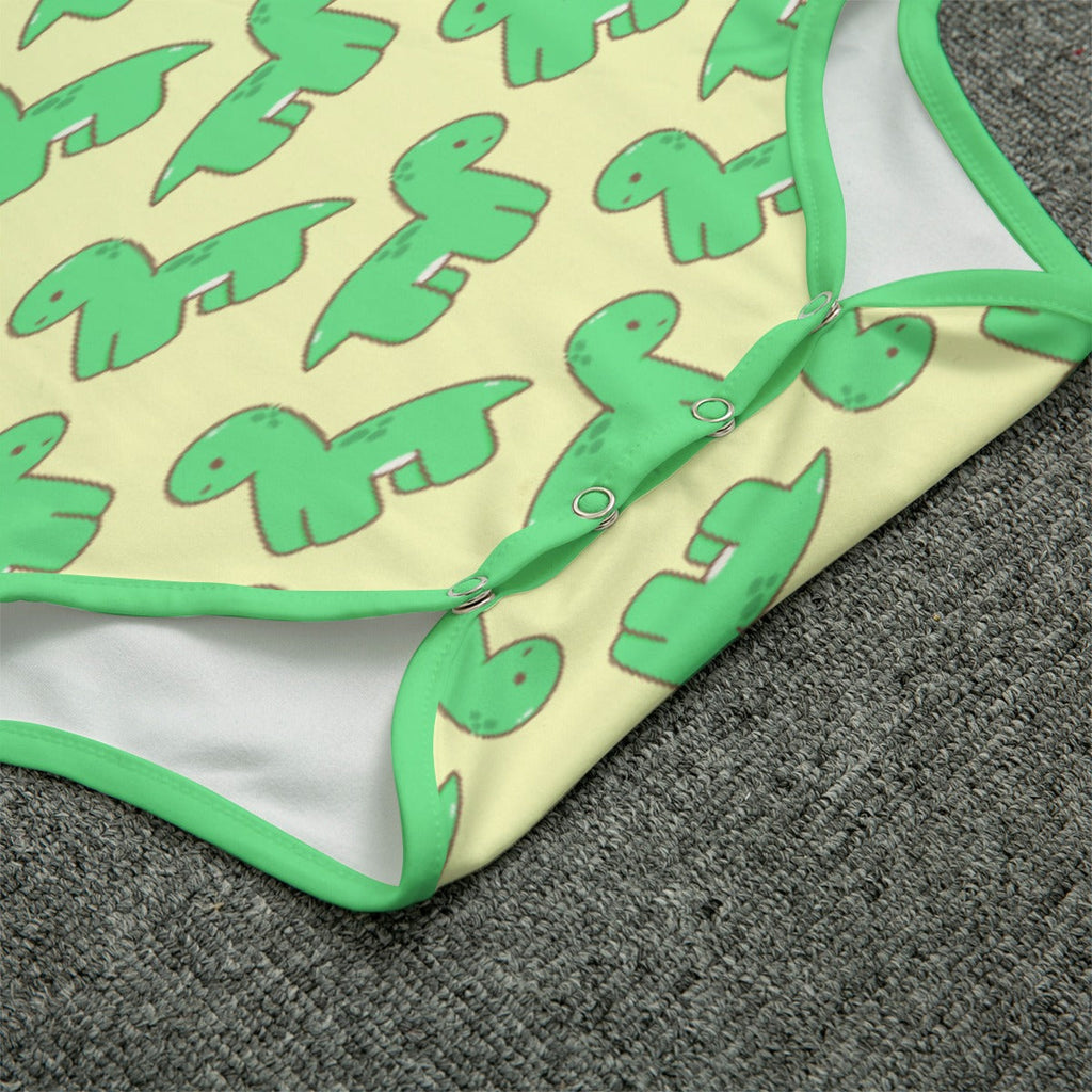 Kawaii Dinosaur Short Sleeve CuddleSuit