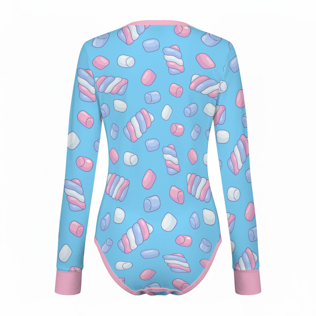 Candy Marshmallows Long Sleeve CuddleSuit