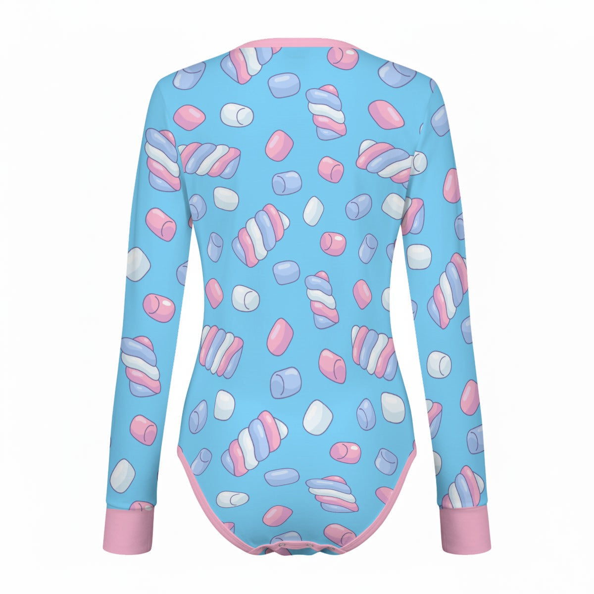 Candy Marshmallows Long Sleeve CuddleSuit