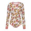 Tiger Bloom Long Sleeve CuddleSuit
