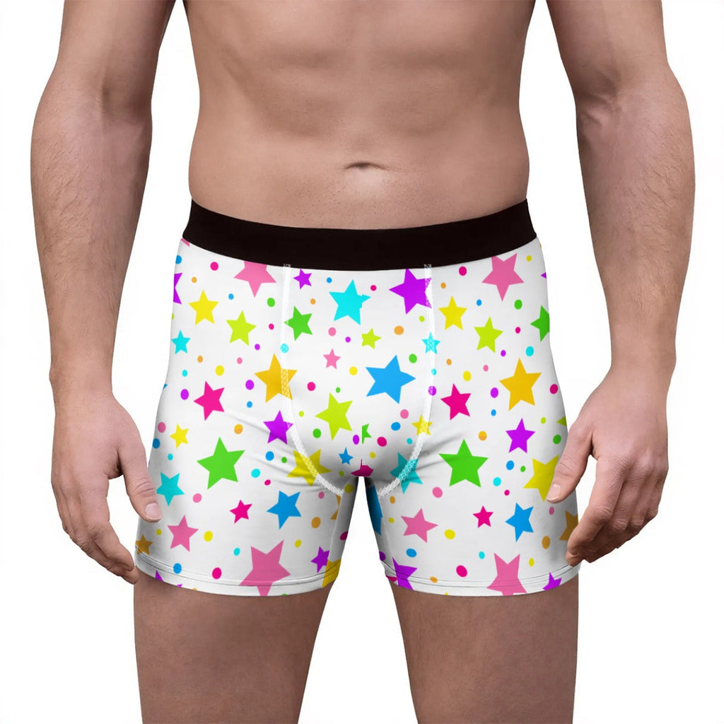 Lil Pastel Stars Stretch Boxer Briefs
