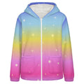 Rainbow Snuggle Bear Cozy Cat Ear Hoodie