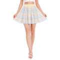 Rainbow Unicorn Plaid Ruffle Play Skirt