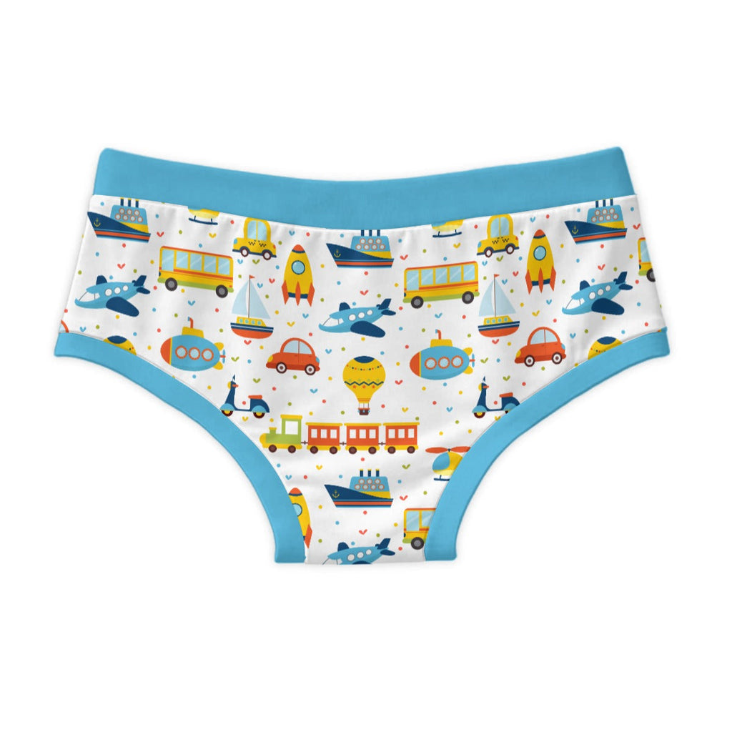 Cute Transportation Cotton Men's Undies