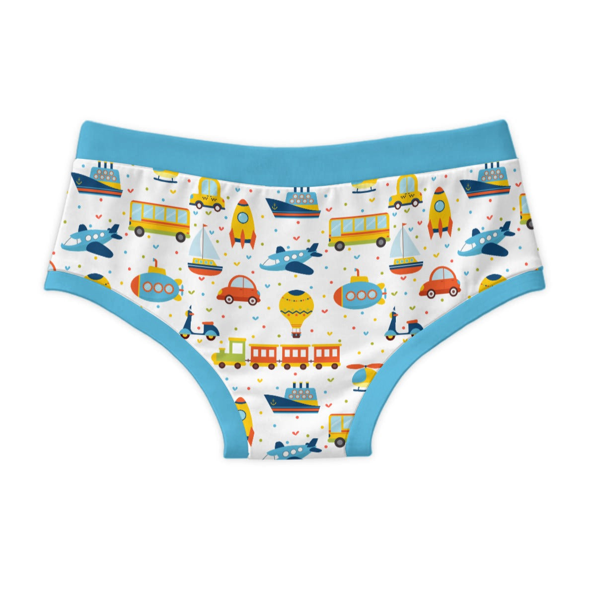 Cute Transportation Cotton Men's Undies