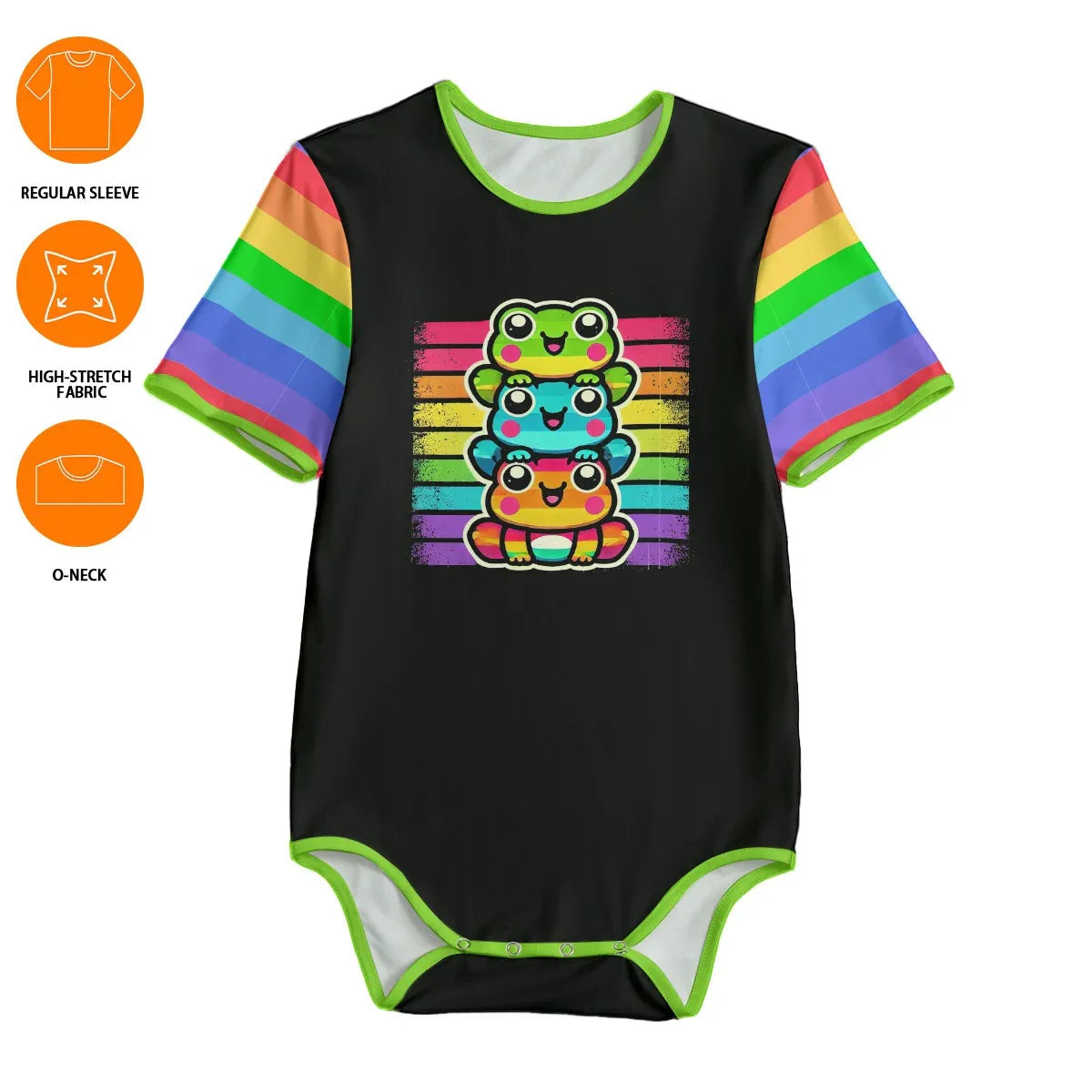 Pride Kawaii Frog Adult Unisex SnappieSuit