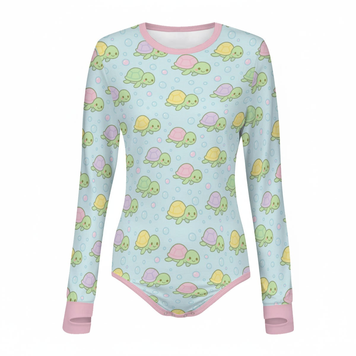 Tiny Turtle Long Sleeve CuddleSuit
