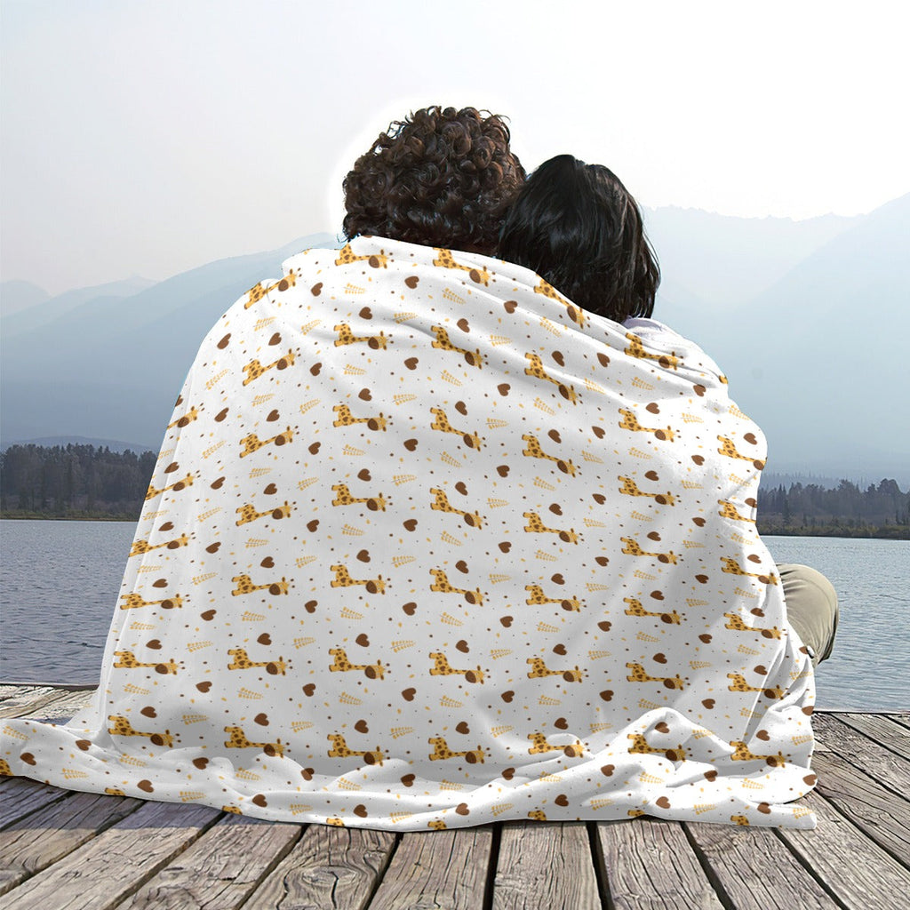 Adorable Giraffe Soft Flannel Blanket