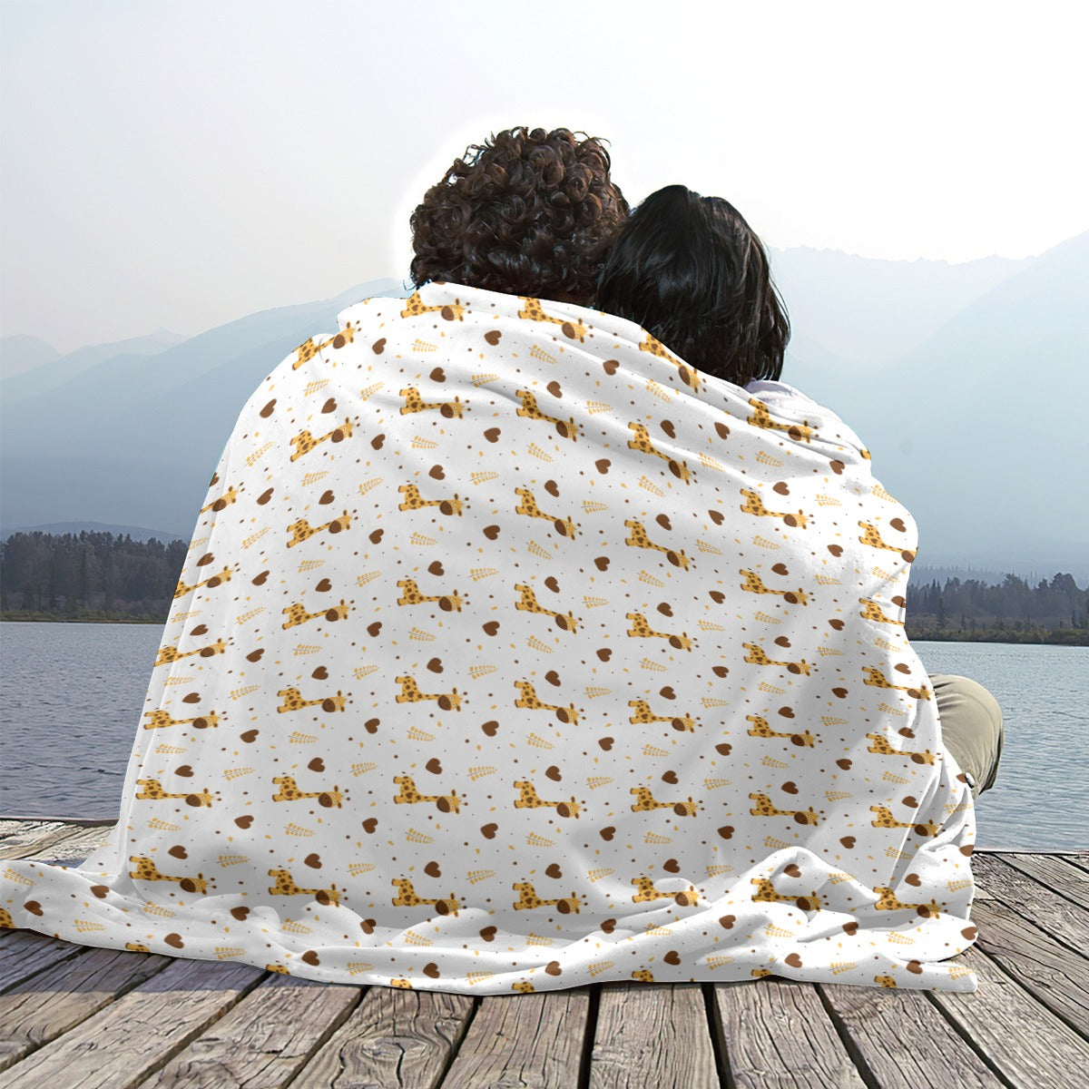 Adorable Giraffe Soft Flannel Blanket