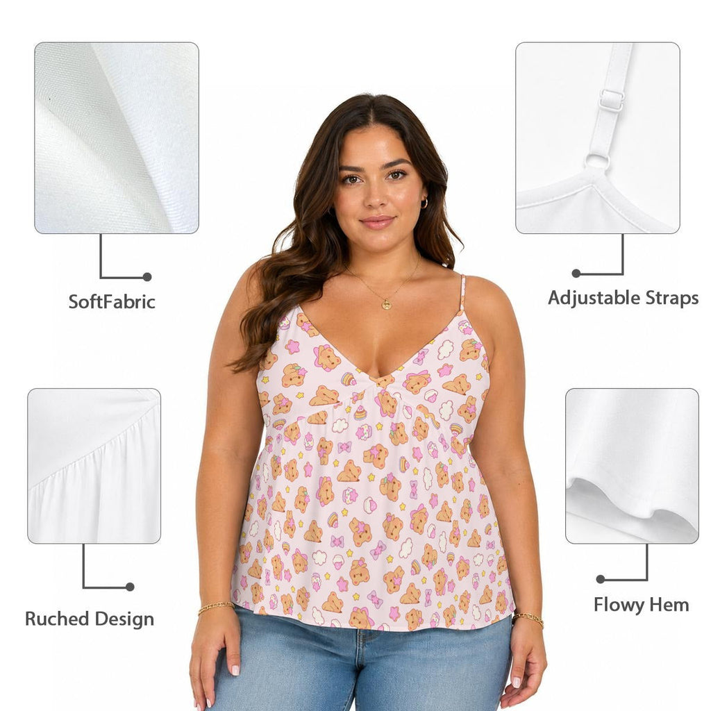 Bearly Adorable Peplum Cami