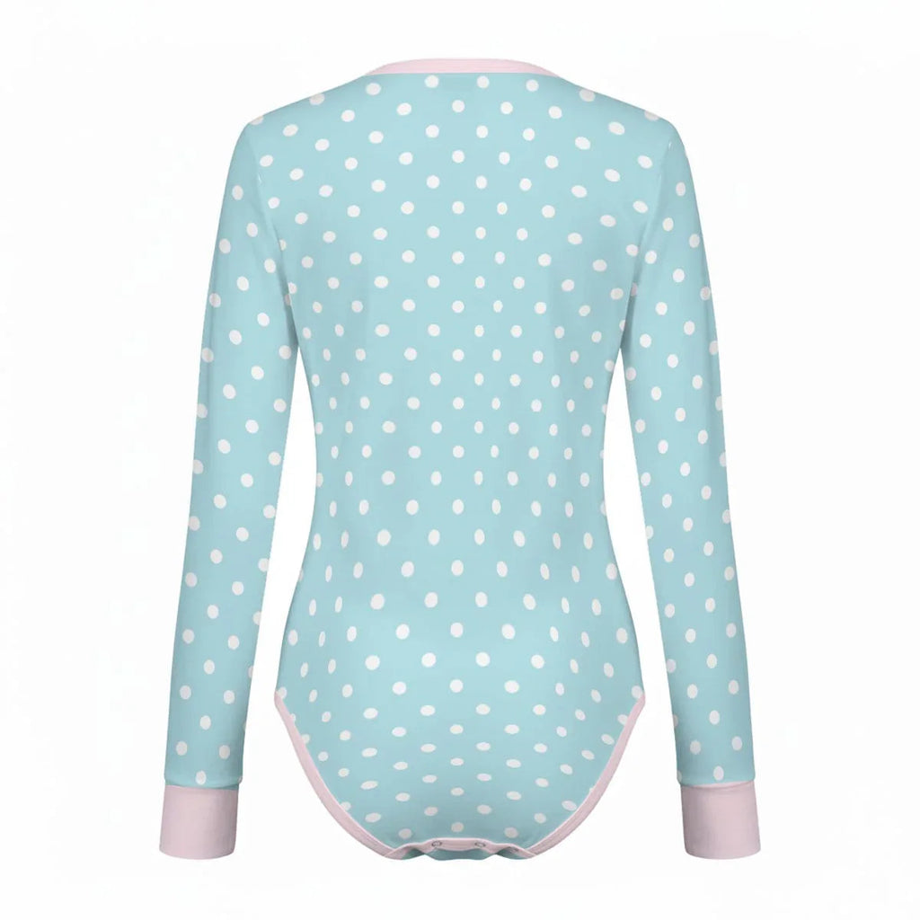 Cute BunBun Bathtime Long Sleeve CuddleSuit
