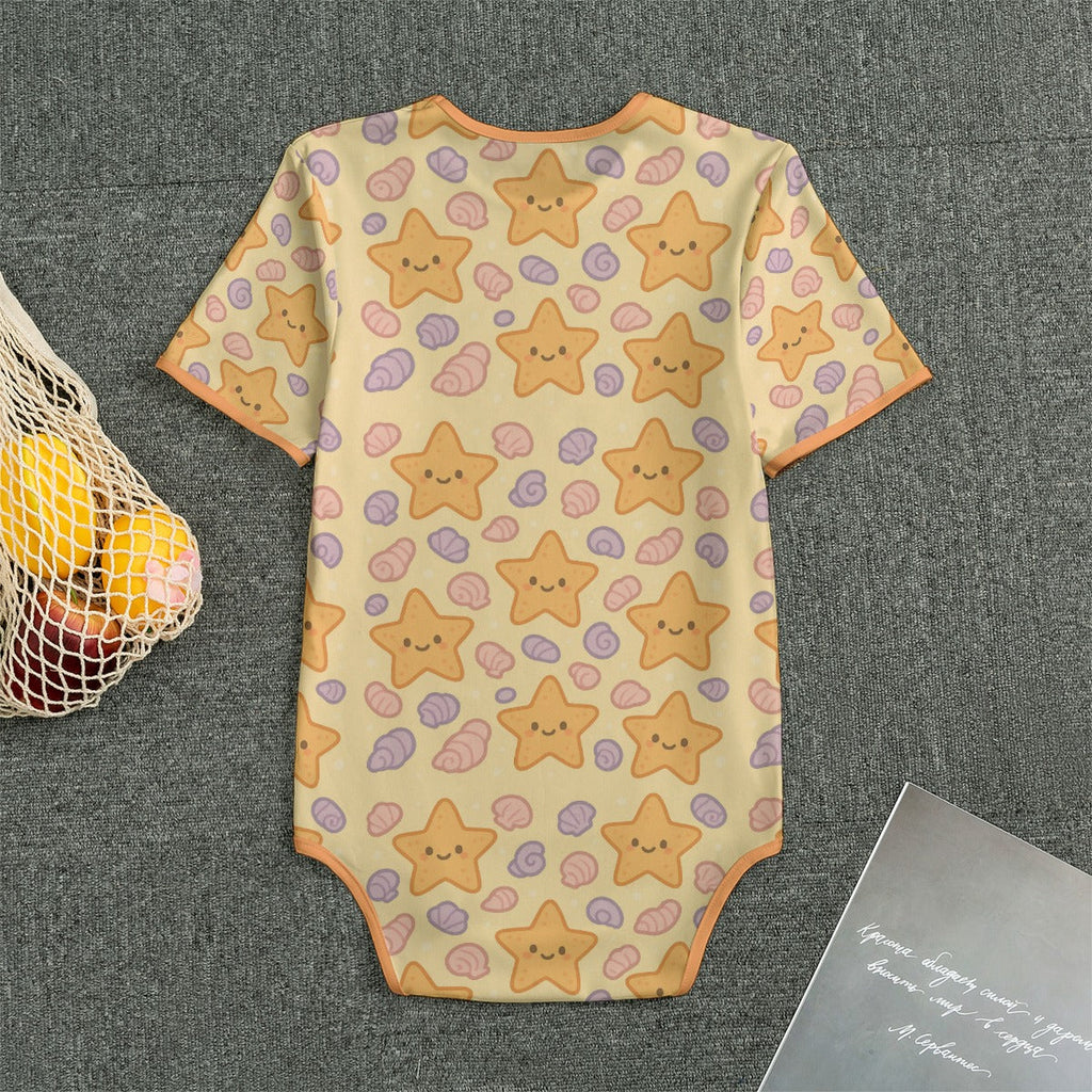 Seashell Wishes Short Sleeve CuddleSuit