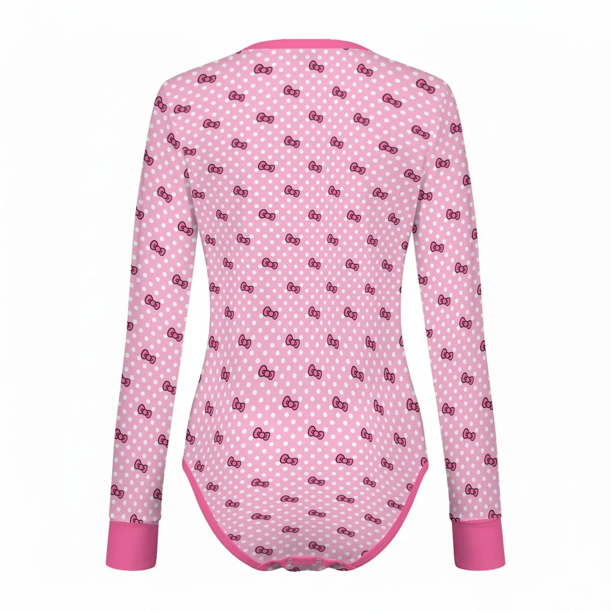 Sweet Bow Long Sleeve CuddleSuit