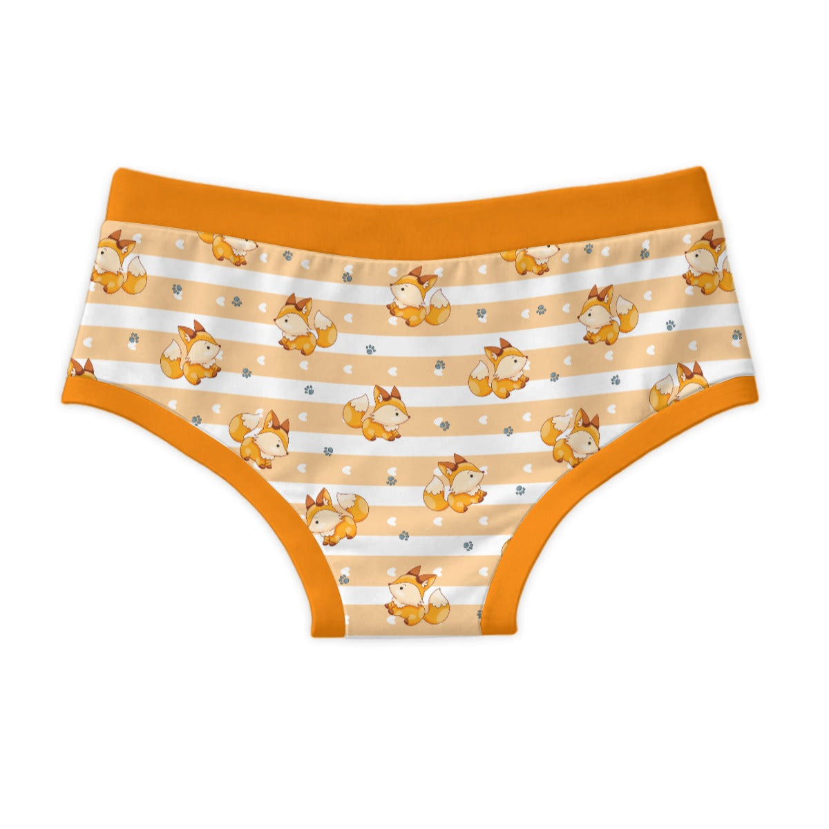 Orange Fox Stripe Men's Cotton Undies