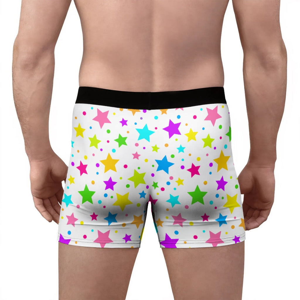 Lil Pastel Stars Stretch Boxer Briefs