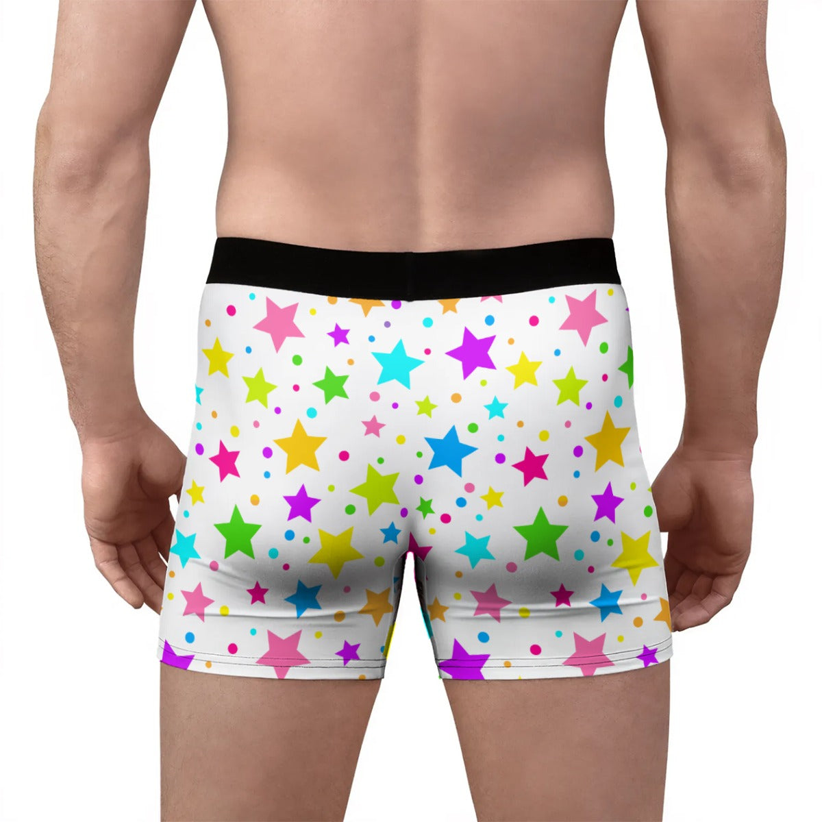 Lil Pastel Stars Stretch Boxer Briefs
