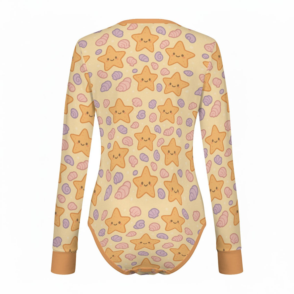 Seashell Wishes Long Sleeve CuddleSuit