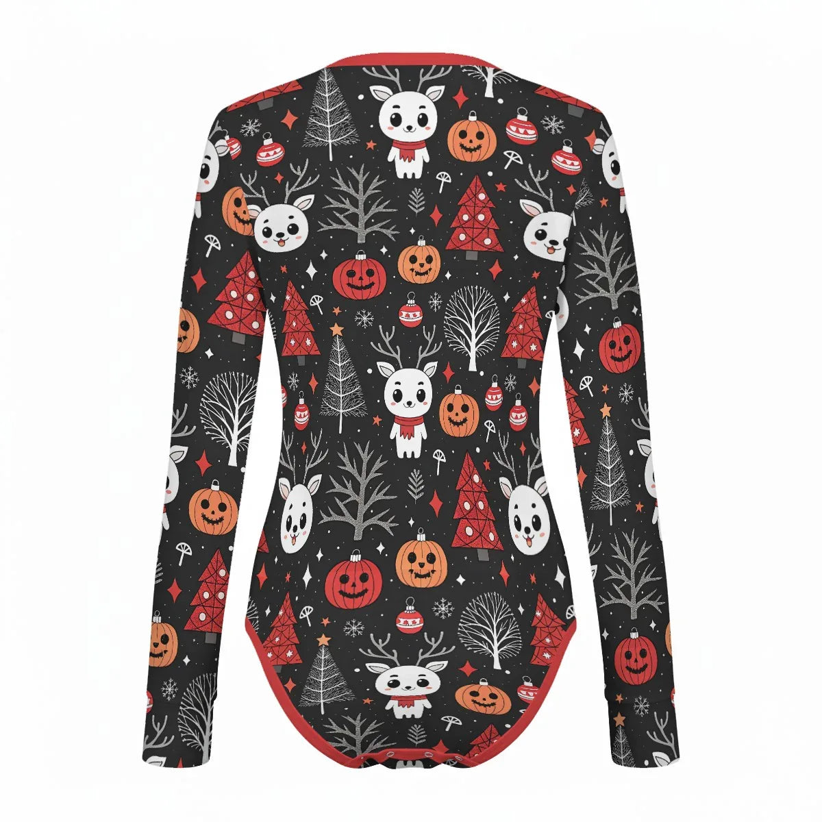 Gothic Christmas Long Sleeve CuddleSuit