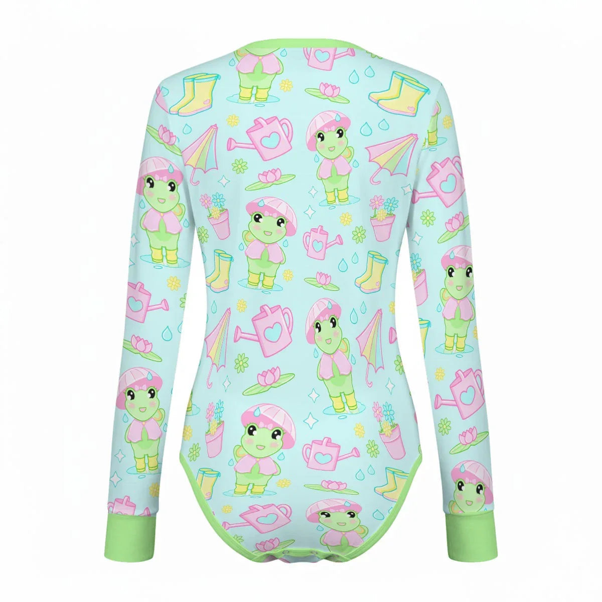 Rainy Day Froggie Long Sleeve CuddleSuit