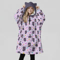 Purrfect Cozy Ear Fleece Hoodie Blanket