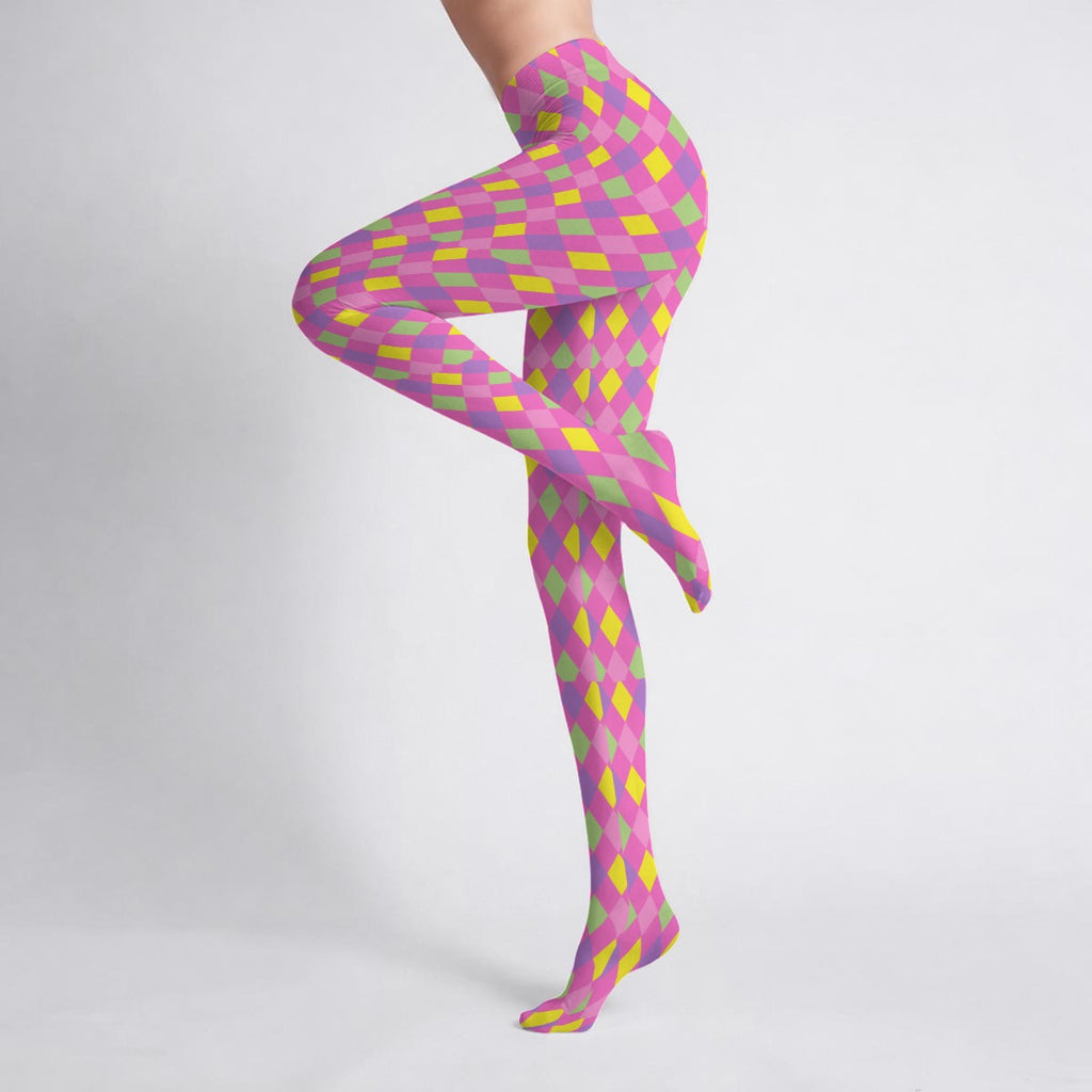 Harlequin Clowncore Stretch Tights