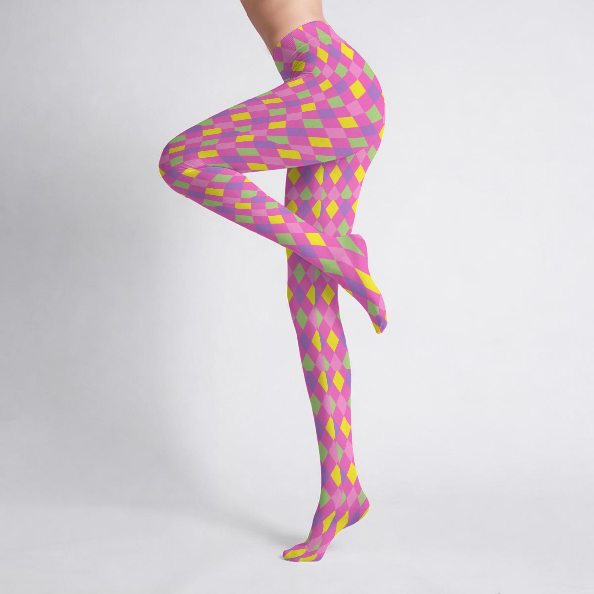 Harlequin Clowncore Stretch Tights