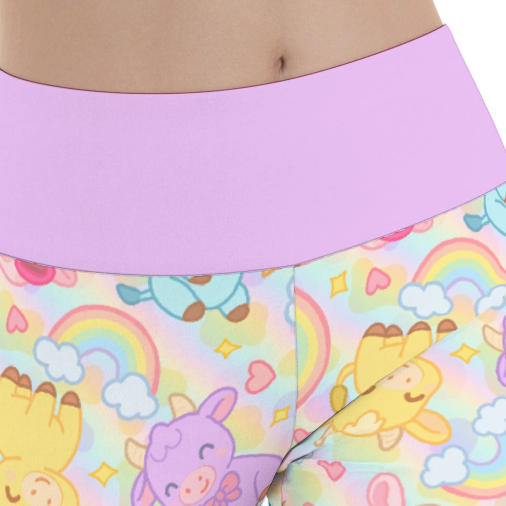 Rainbow Moobaby Flare Leggings