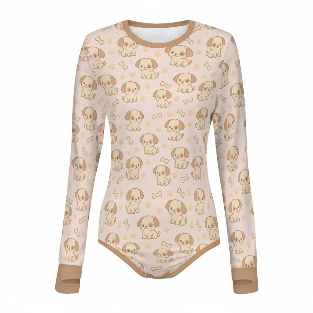 Pup Snuggles Long Sleeve CuddleSuit