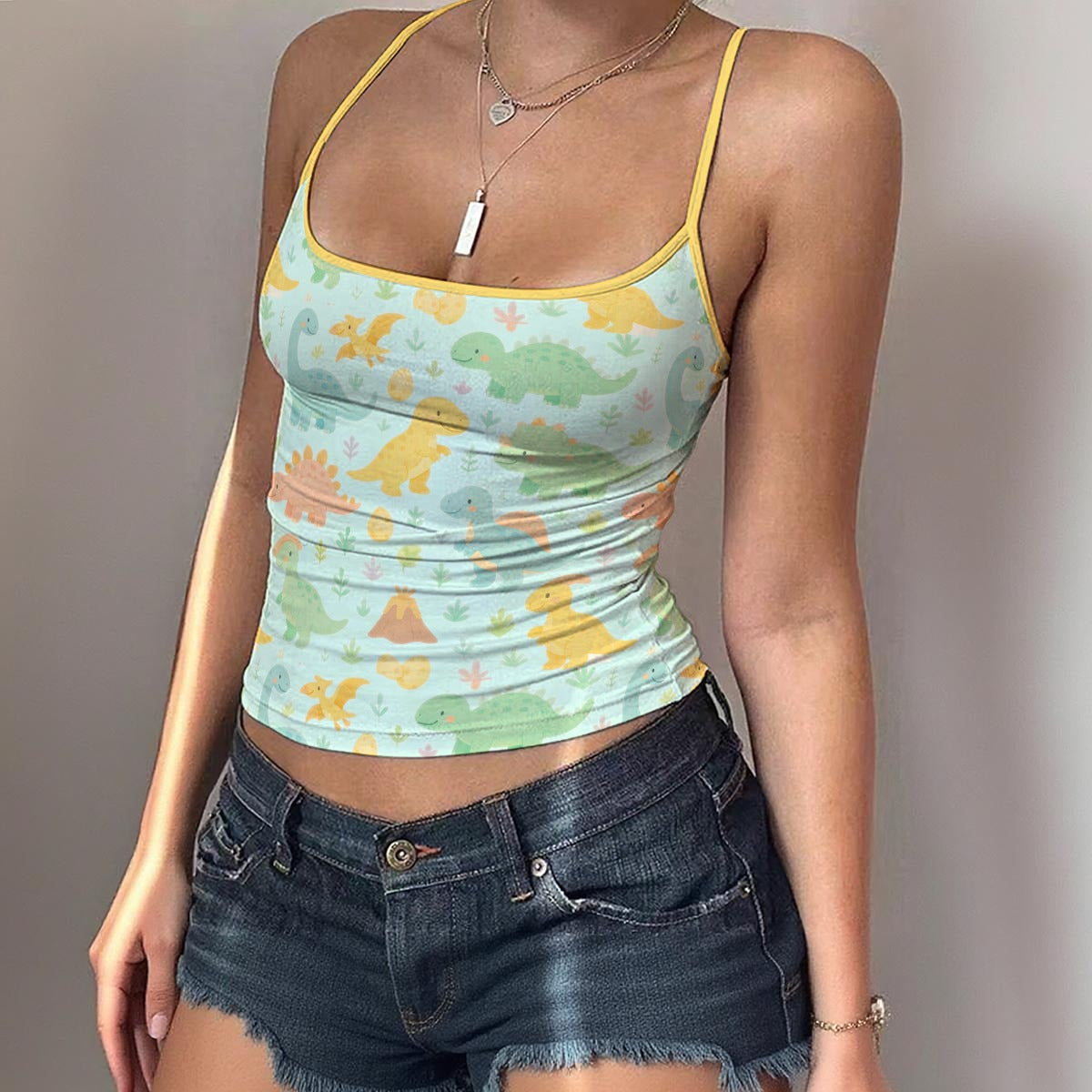 Dino Dreamland Pastel Play Tank Top