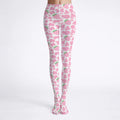 Strawberry Moo Pink Stretchy Tights