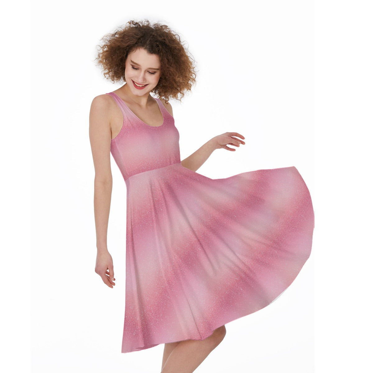 Blush Stardust Glitter Play Dress