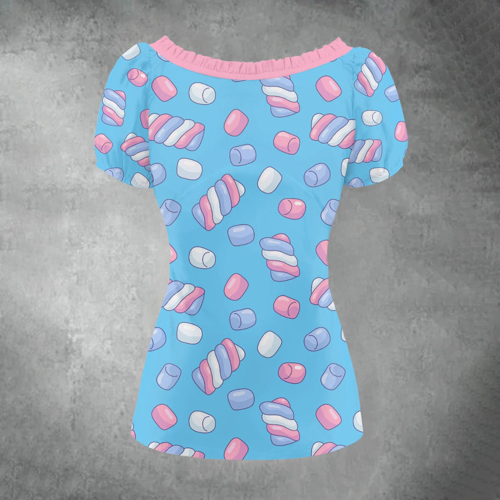 Candy Marshmallow Sweet Charm Blouse