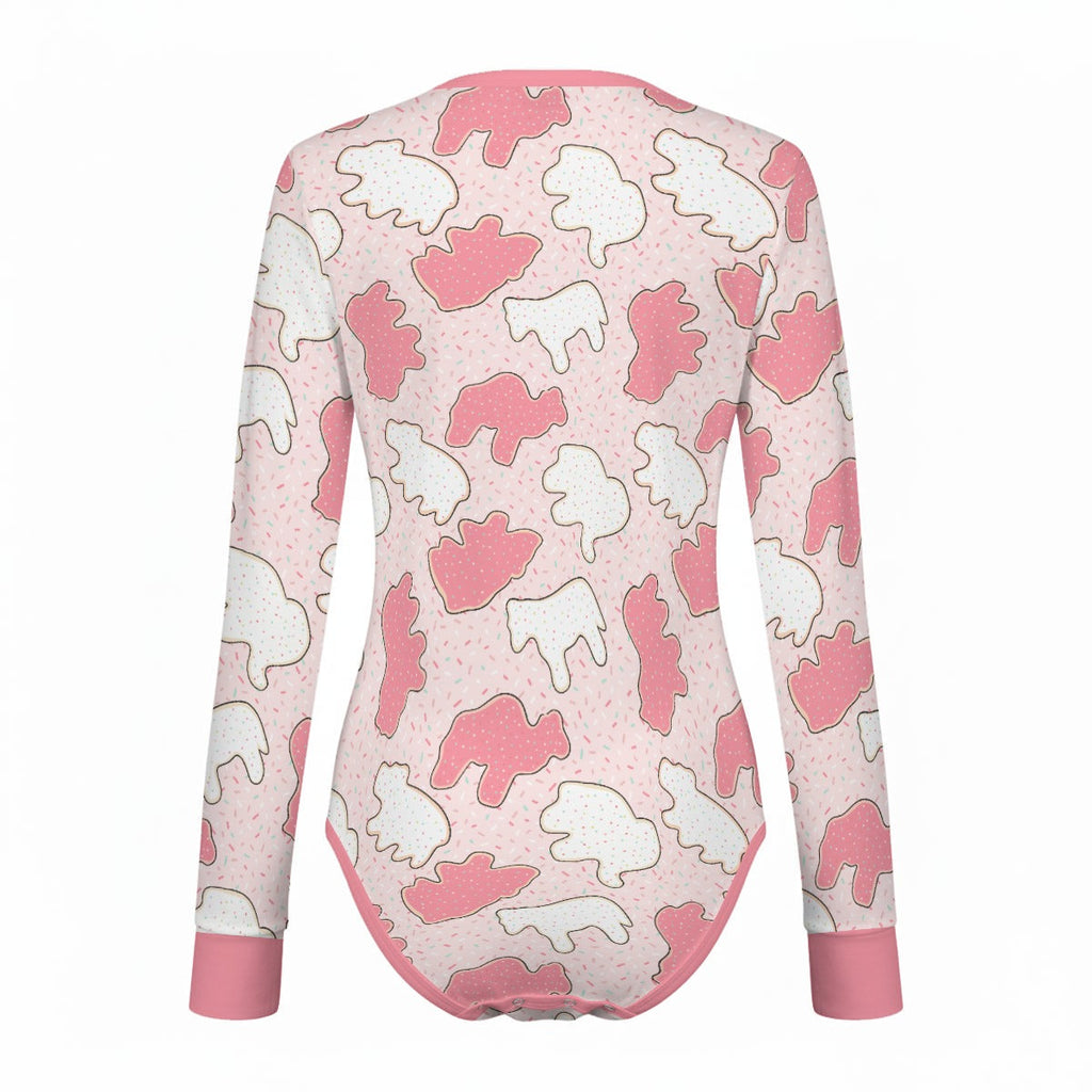 Animal Cookies Long Sleeve CuddleSuit