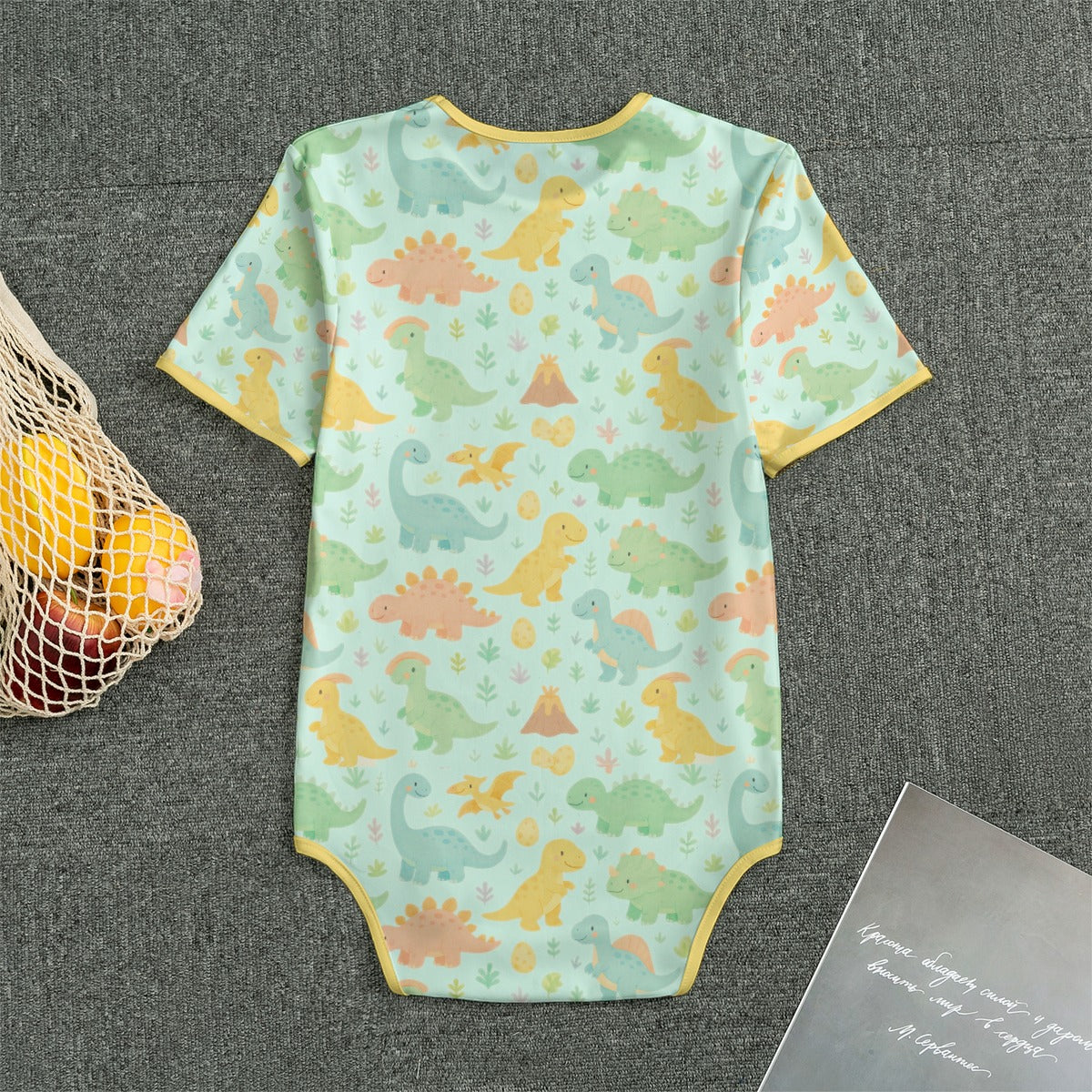 Dino Dreamland Short Sleeve CuddleSuit