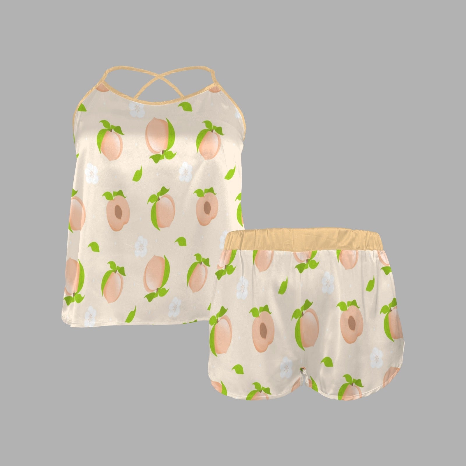 Sweet Peach Soft Back Pajamas