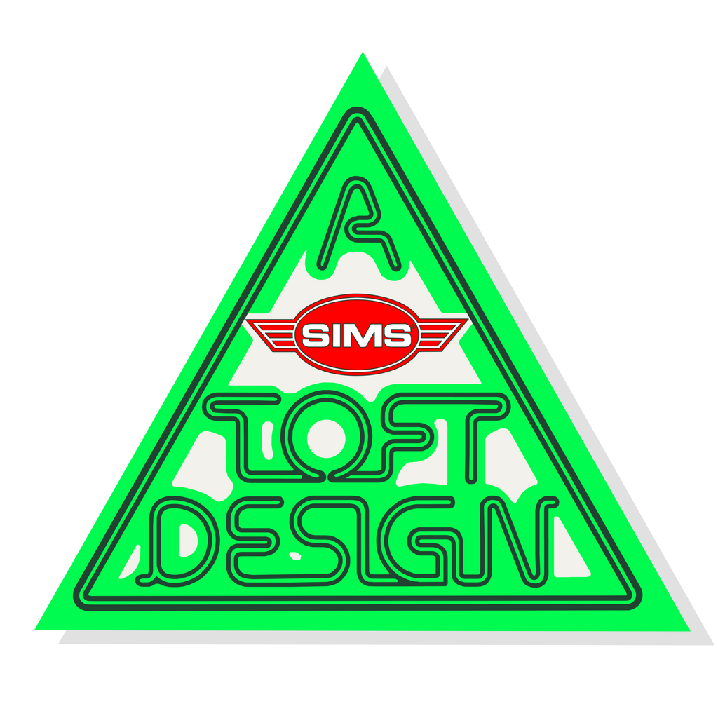 Sims Lonnie Toft Design Sticker 4.3"